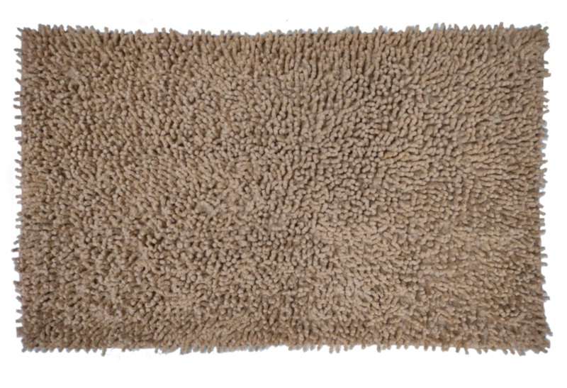 Χαλάκι Μπάνιου Homefit Shaggy 80x50cm Μπεζ