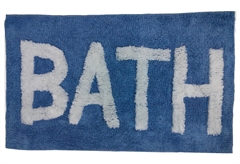 Homefit Bath Χαλάκι Μπάνιου 80x50cm Μπλε