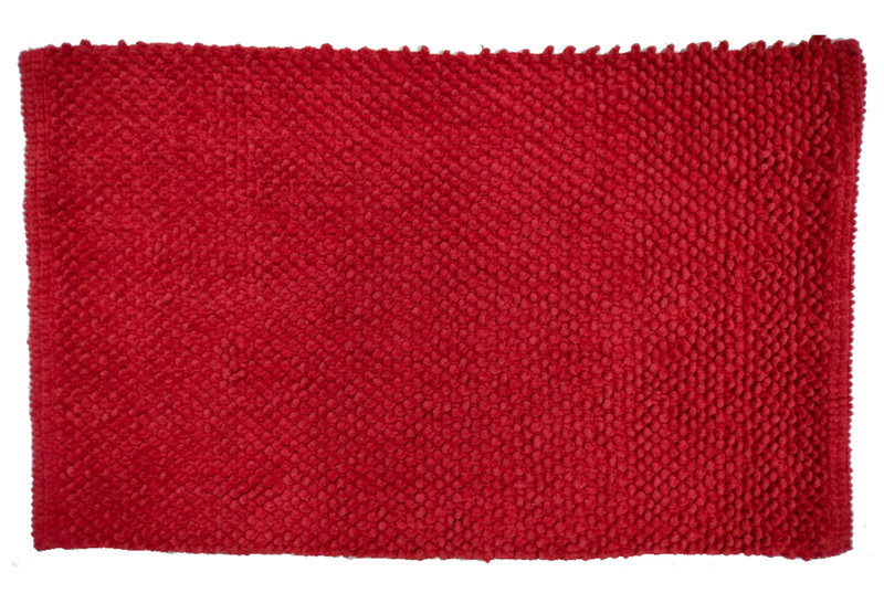 Χαλάκι Μπάνιου Homefit Punto 80x50cm Κόκκινο