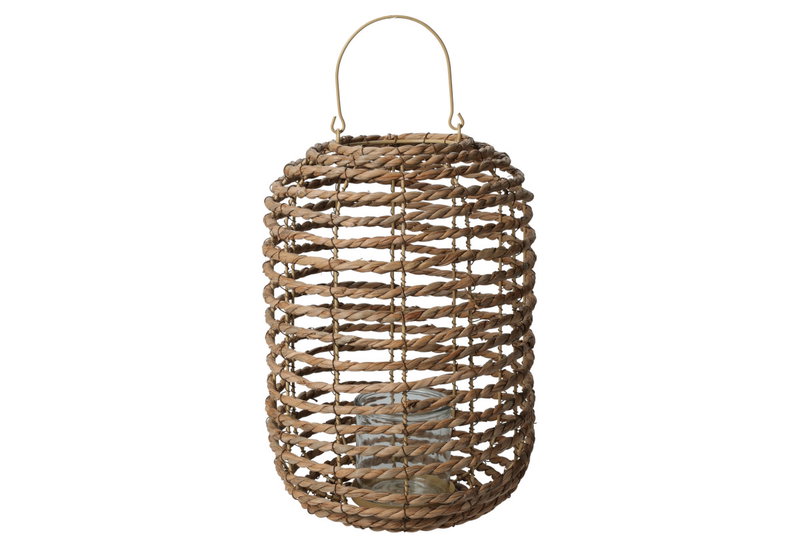 Φανάρι Rattan Φ27xΥ37cm