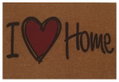 Πατάκι Εισόδου Dizas Graffiti Brown Heart 60x40cm