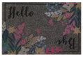 Πατάκι Εισόδου Dizas Graffiti Grey Flowers 60x40cm