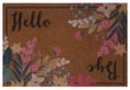 Πατάκι Εισόδου Dizas Graffiti Brown Flowers 60x40cm