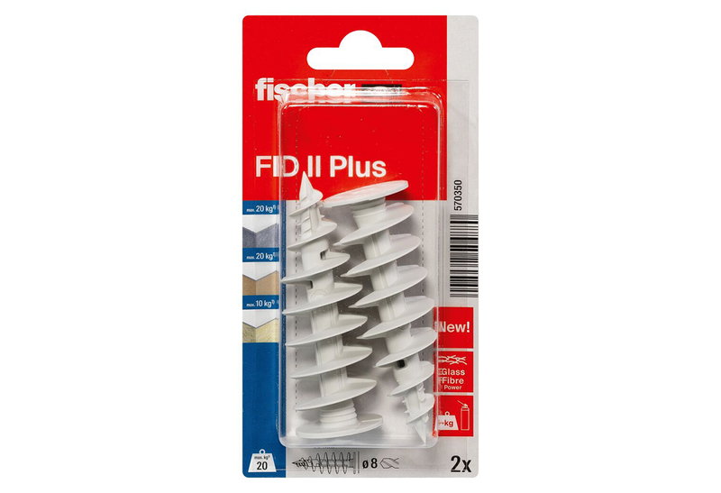 Σετ Βύσμα Μόνωσης Fischer FID II Plus 25x50mm 2τμχ