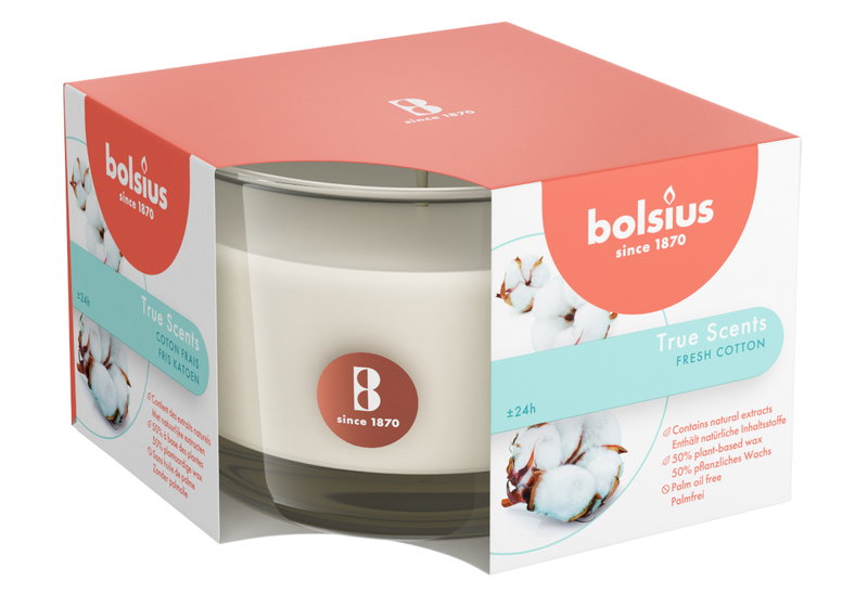 Αρωματικό Κερί True Scents Fresh Cotton 6.3x9cm