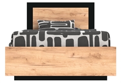 Κρεβάτι Μονό Kitwood Frame Μελί/Μαύρο για Στρώμα 200x90cm