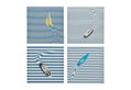 Καμβάς Ostaria Sailor 28x28cm σε 4 Σχέδια