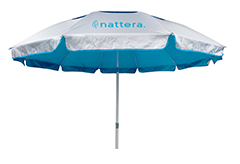 Ομπρέλα Παραλίας Nattera 220cm Ανοιχτή Μπλε