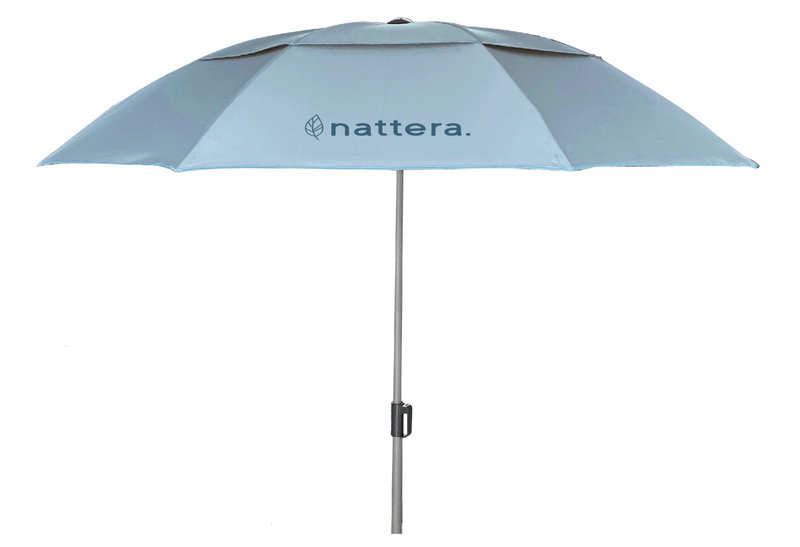 Ομπρέλα Παραλίας Nattera 200cm Ανοιχτή Μπλε