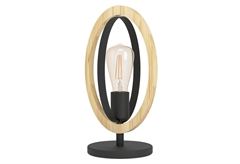 Επιτραπέζιο Φωτιστικό Eglo Basildon Ε27 Μέταλλο/Ξύλο