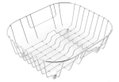 Καλάθι Νεροχύτη Pyramis 32.5x28.5cm Ανοξείδωτο