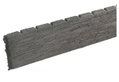 Showood Τάπα Περίφραξης WPC Γραμμωτή Ανοιχτό Γκρι 12x2cm