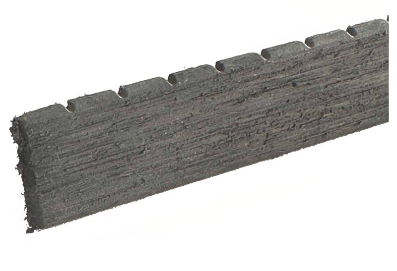 Showood Τάπα Περίφραξης WPC Γραμμωτή Ανοιχτό Γκρι 12x2cm