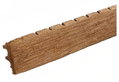 Showood Τάπα Περίφραξης WPC Γραμμωτή Ανοιχτό Καφέ 12x2cm