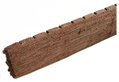 Showood Τάπα Περίφραξης WPC Γραμμωτή Καφέ 12x2cm