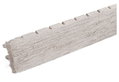 Showood Τάπα Περίφραξης WPC Γραμμωτή Λευκό/Εκρού 12x2cm