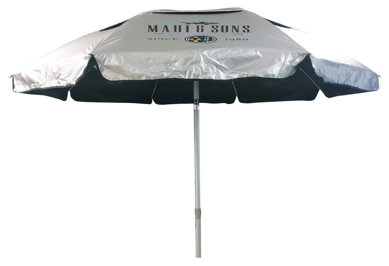 Ομπρέλα Παραλίας Maui&Sons Blackout Silver Coating 190cm