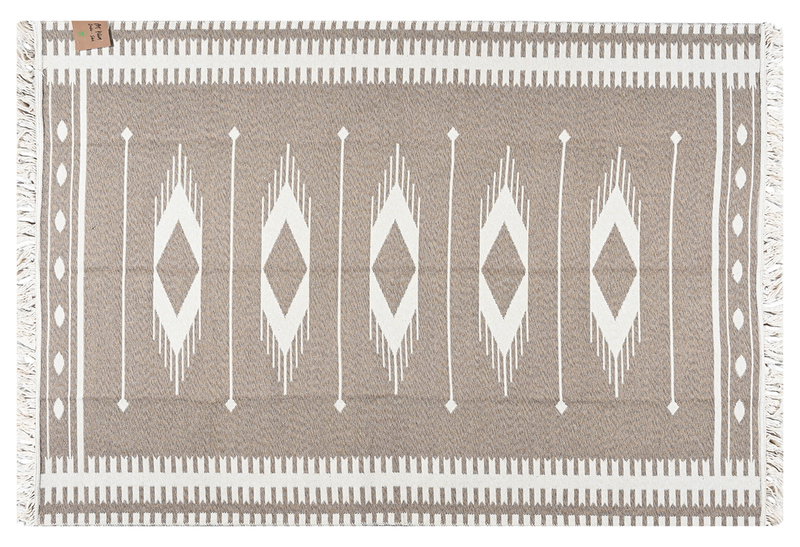 Χαλάκι Polcarpet Art Kilim 2 Όψεων Taupe 60x110cm