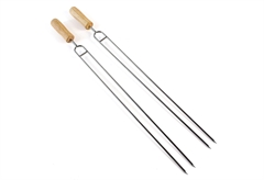 Σουβλάκια Διπλά με Λαβή Bamboo Home&Camp 42cm