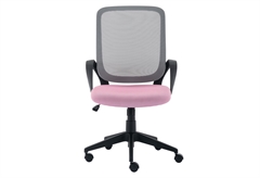 Homefit Teen New Καρέκλα Γραφείου Γκρι/Ροζ
