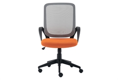 Homefit Teen New Καρέκλα Γραφείου Γκρι/Πορτοκαλί