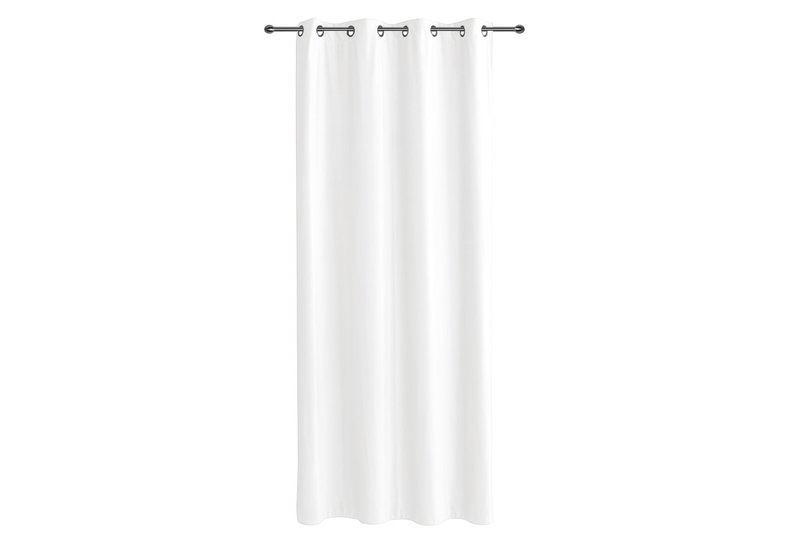 Κουρτίνα Easy Home Velour 260x140cm Λευκή με Τρουκς