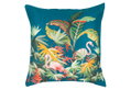 Διακοσμητική Μαξιλαροθήκη Ostaria Jungle 40x40cm Μπλε