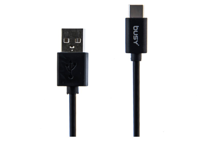 Καλώδιο USB to Type C Busy 1m Μαύρο