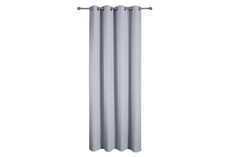 Κουρτίνα Home Celestin 270x140cm Light Grey με Τρουκς