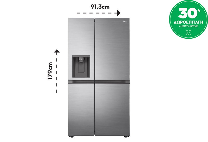LG GSLV51PZXE Ψυγείο Ντουλάπα