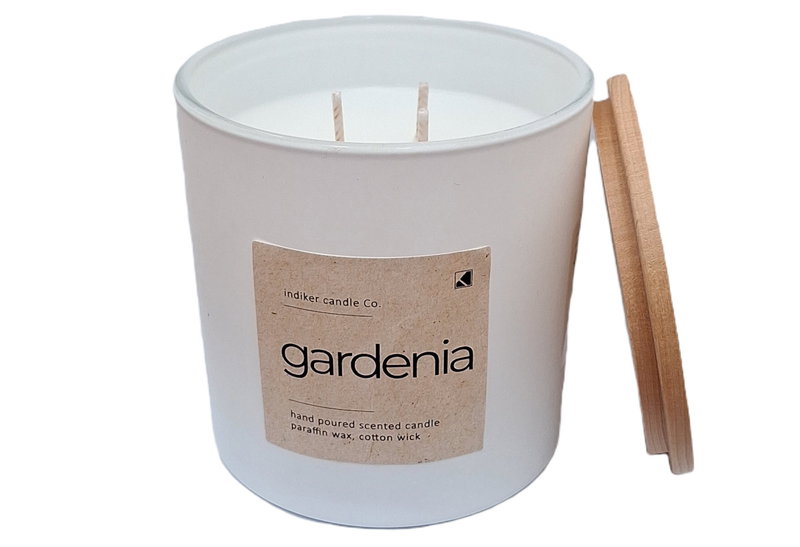 Αρωματικό Κερί σε Ποτήρι με Καπάκι Gardenia Φ10x10cm