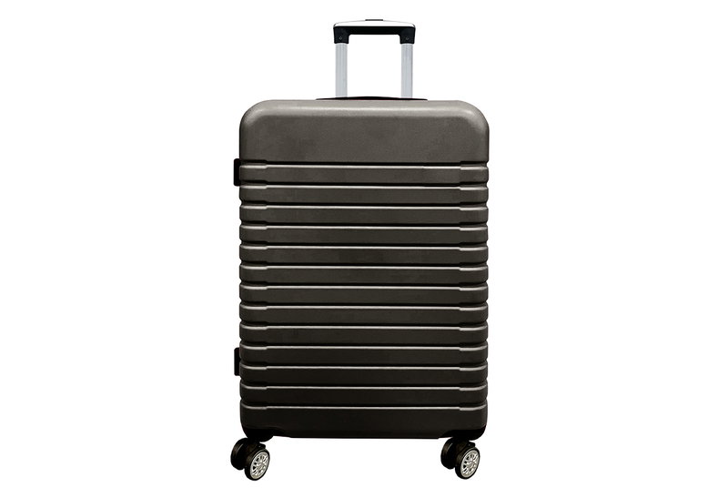 Βαλίτσα Καμπίνας Ionion Stripes Μ35xΠ23xY55cm Σκούρο Γκρι
