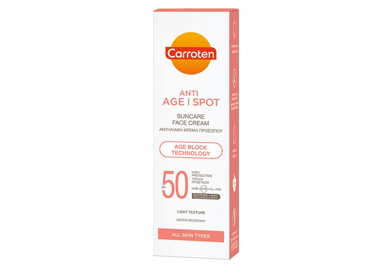 Carroten Antispot Αντηλιακή Κρέμα Προσώπου SPF50 50ml