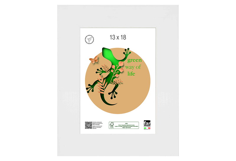 Κορνίζα Ξύλινη Far Matisse 13x18cm Λευκή
