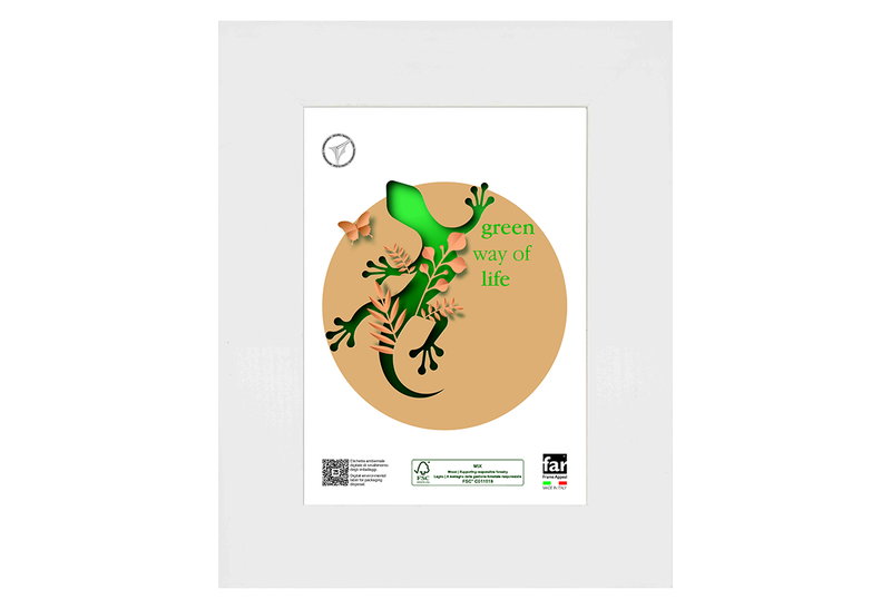 Κορνίζα Ξύλινη Far Matisse 24x30cm Λευκή