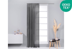 Κουρτίνα Easy Home Mandolin 270x140cm Γκρι με Τρέσα