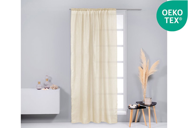 Κουρτίνα Easy Home Castanet 300x270cm Εκρού με Τρέσα