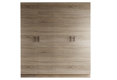 Ντουλάπα Ρούχων Τετράφυλλη Black&White Style Diego Μ200xΠ50xΥ200cm Σονόμα