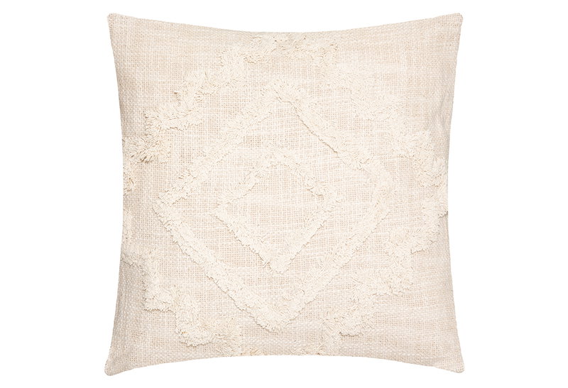 Διακοσμητικό Μαξιλάρι Atmosphera Tufted Cream 40x40cm