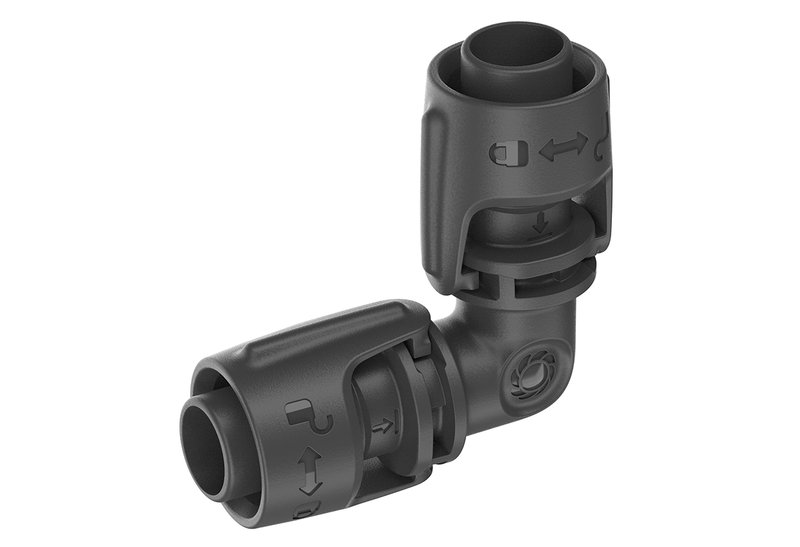 Σετ Σύνδεσμος Γωνία Gardena Micro-Drip 13mm 2τμχ