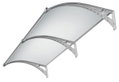 Στέγαστρο Πόρτας Home&Camp 120x100cm LED Γκρι