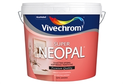Χρώμα Πλαστικό Vivechrom Super Neopal Λευκό 10lt