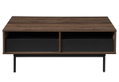 Τραπέζι Solimar Καρυδί/Μαύρο M110xΠ60xΥ45cm
