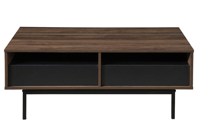 Τραπέζι Solimar Καρυδί/Μαύρο M110xΠ60xΥ45cm