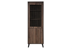 Βιτρίνα Liberta Solimar Μ60xΠ38xΥ182cm Καρυδί