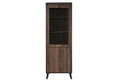 Βιτρίνα Solimar Μ60xΠ38xΥ182cm Καρυδί