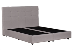 Liberta Monaco Κρεβάτι Διπλό Μπεζ για Στρώμα 200x160cm