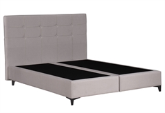 Liberta Monaco Κρεβάτι Διπλό Μπεζ για Στρώμα 200x160cm με Αποθηκευτικό Χώρο
