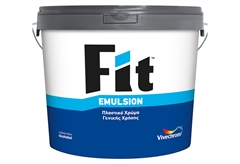 Χρώμα Πλαστικό Vivechrom Fit Emulsion Λευκό 9lt