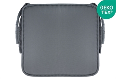 Μαξιλάρι Καρέκλας Zakartex Microfiber 38x38cm Σκούρο Γκρι